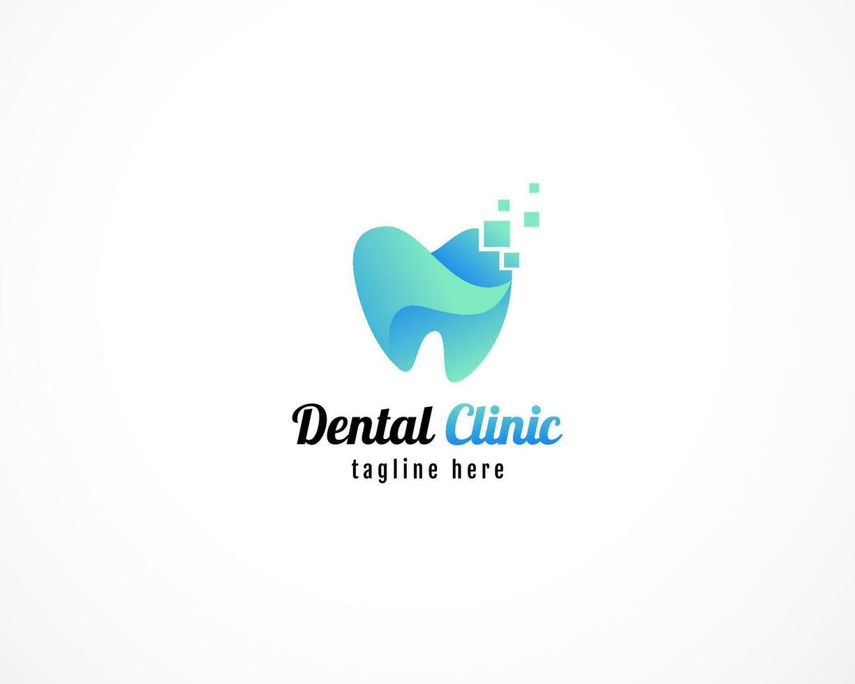 Dental Klinik Dental Logo abstrakt Design Vektor Vorlage linear Stil Design. Dental Arzt medizinisch Logo Symbol Konzept