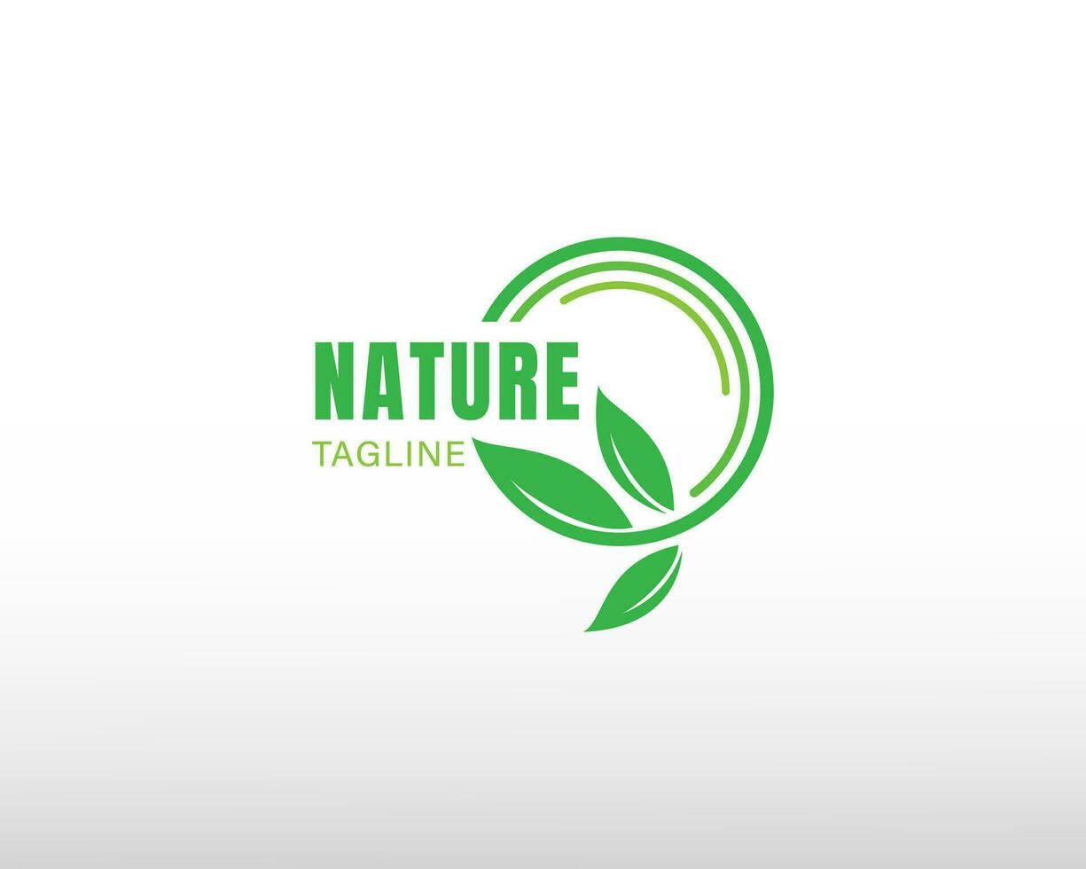 Natur Logo Gesundheit Logo verlassen Logo Blumen- Logo vektor
