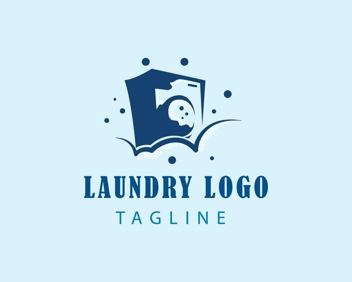 Wäsche Logo Illustration Logo kreativ Logo vektor