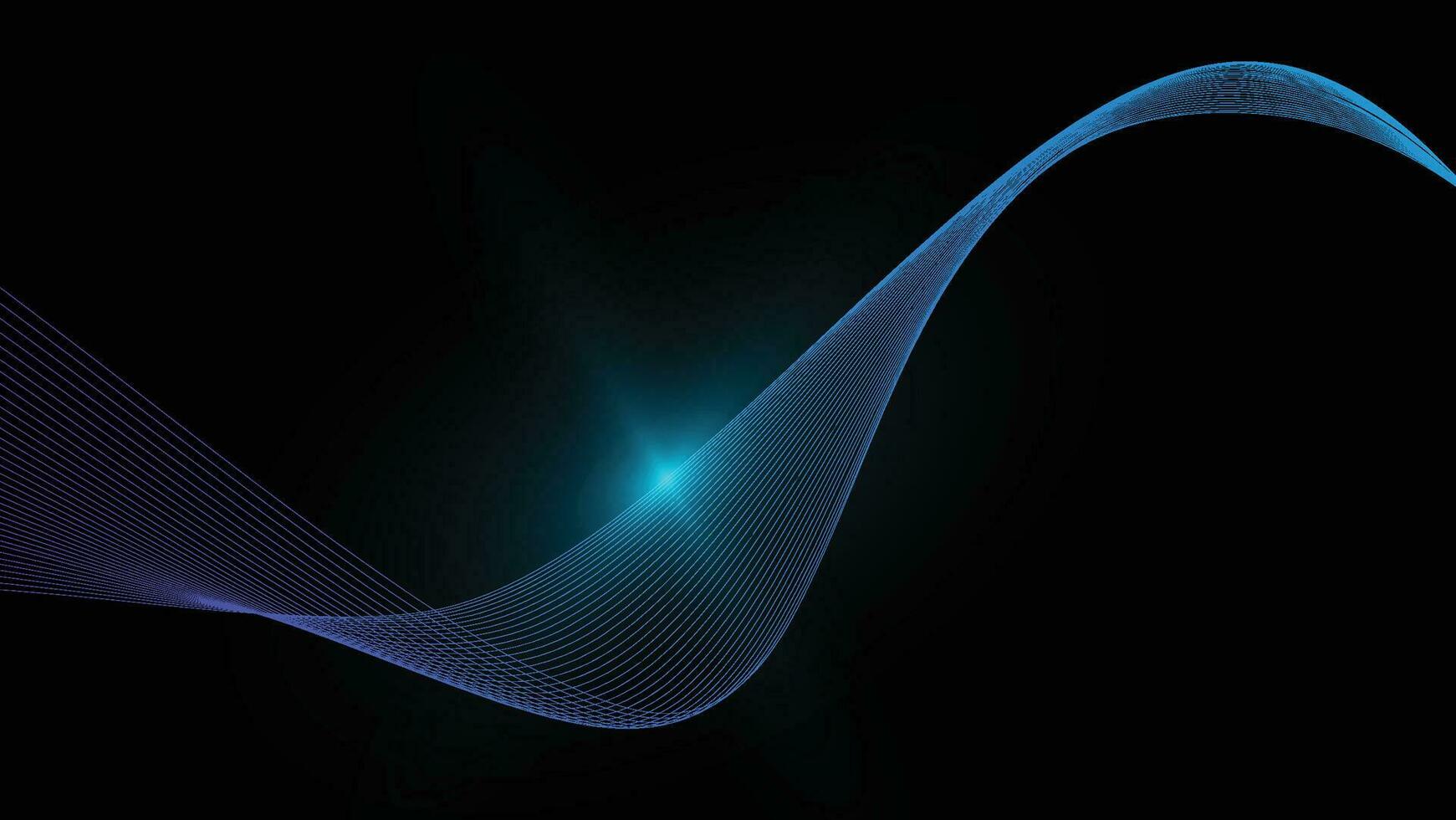 abstrakt Vinka bakgrund med blå ljus för dekorativ grafisk design element vektor