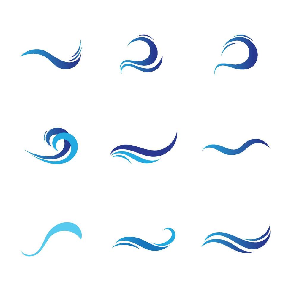 vattenvåg ikon vektor