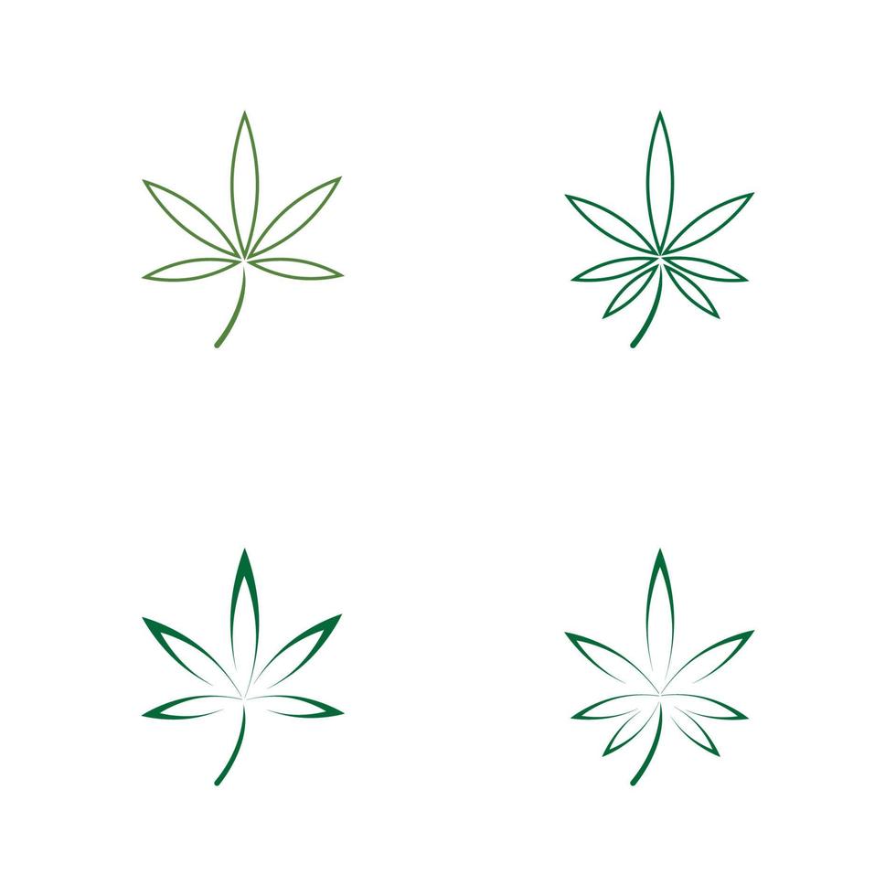 Cannabisblatt-Logo vektor