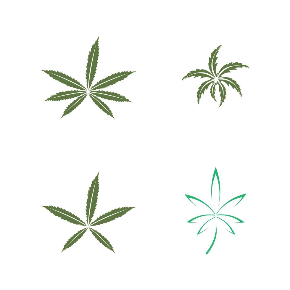 cannabis blad logotyp vektor