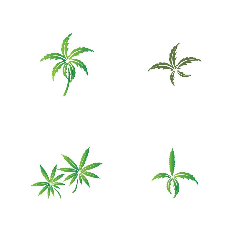 cannabis blad logotyp vektor