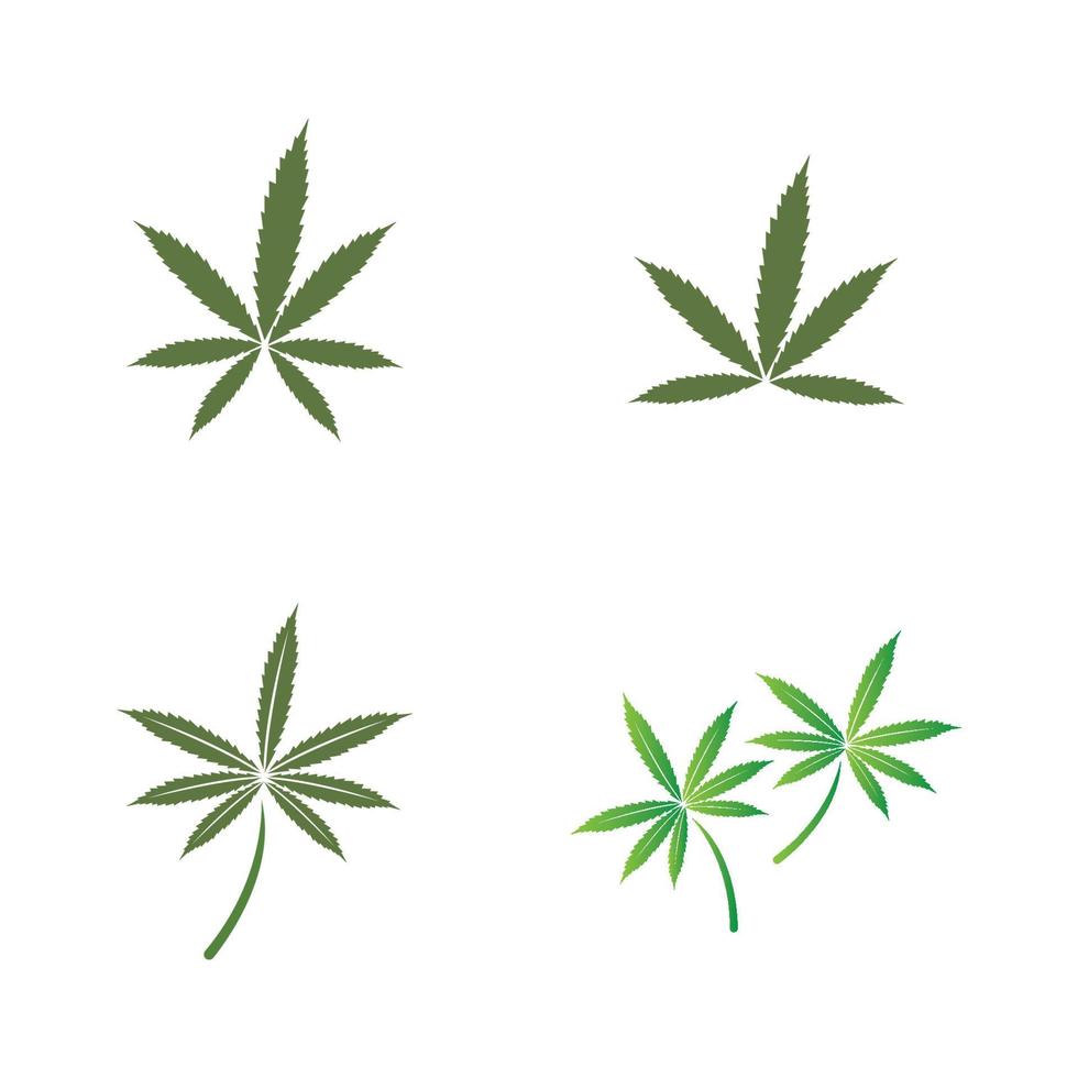 Cannabisblatt-Logo vektor