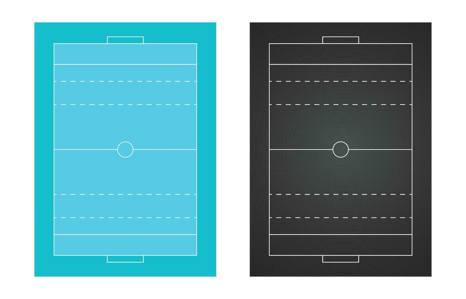 Wasser Polo Feld Diagramm vektor