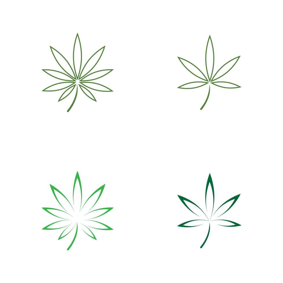 cannabis blad logotyp vektor