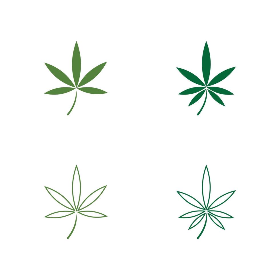 cannabis blad logotyp vektor