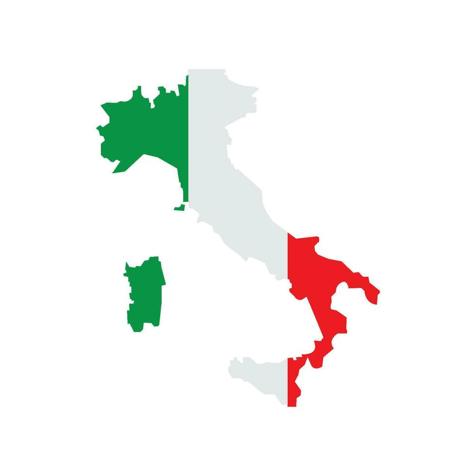 Italien Karte Symbol Vektor