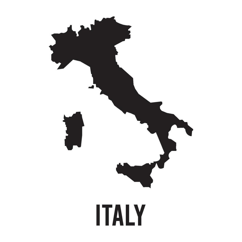 Italien Karta ikon vektor