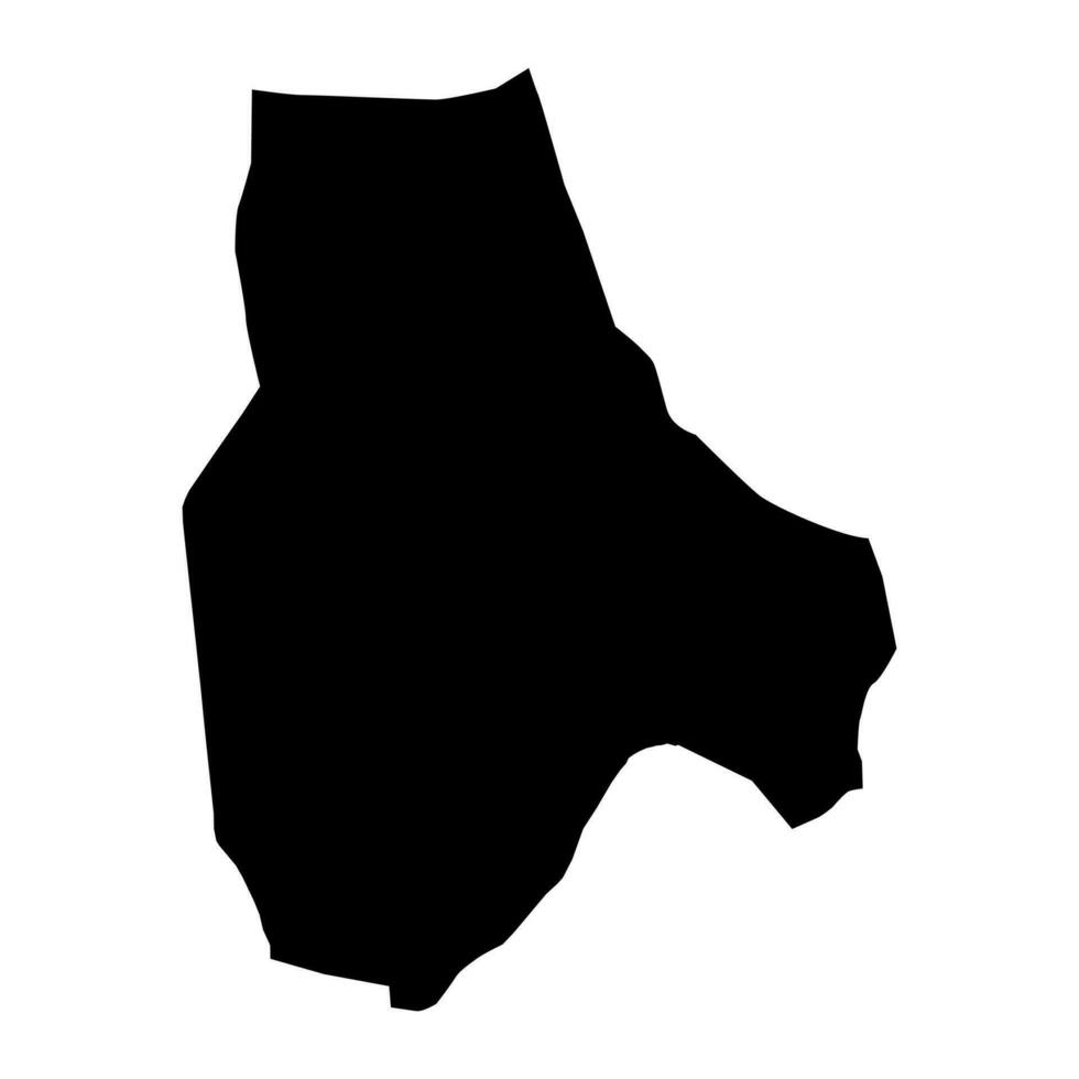 jabal al gharbi distrikt Karta, administrativ division av libyen. vektor illustration.