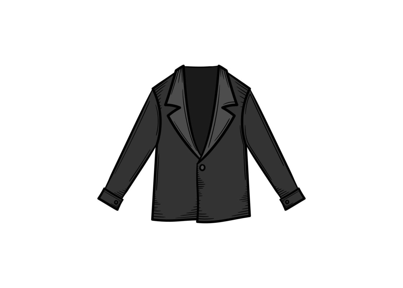 blazer duk handritad illustration skiss vektor design