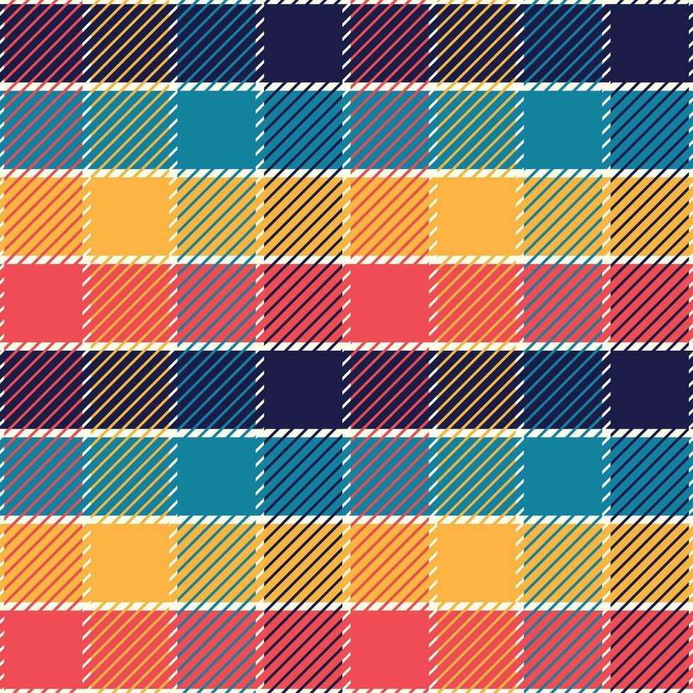 Regenbogen Plaid. nahtlos Tartan Muster. Zelle. geeignet zum Mode Textilien und Grafik, Verpackung. das Madras Palette. Vektor. vektor