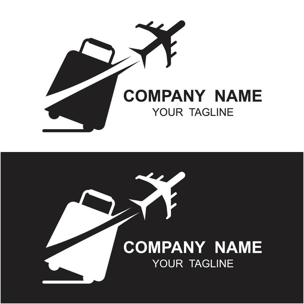 resa logotyp vektor ikon illustration design. logotyp lämplig för företag, flygbolag biljett agenter och högtider