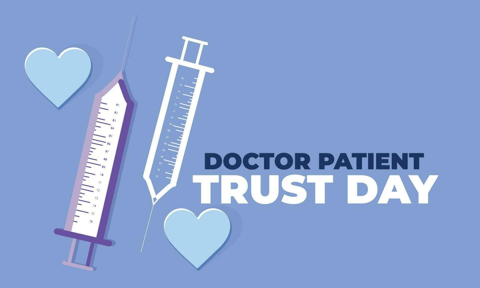 läkare patient förtroende dag. bakgrund, baner, kort, affisch, mall. vektor illustration.