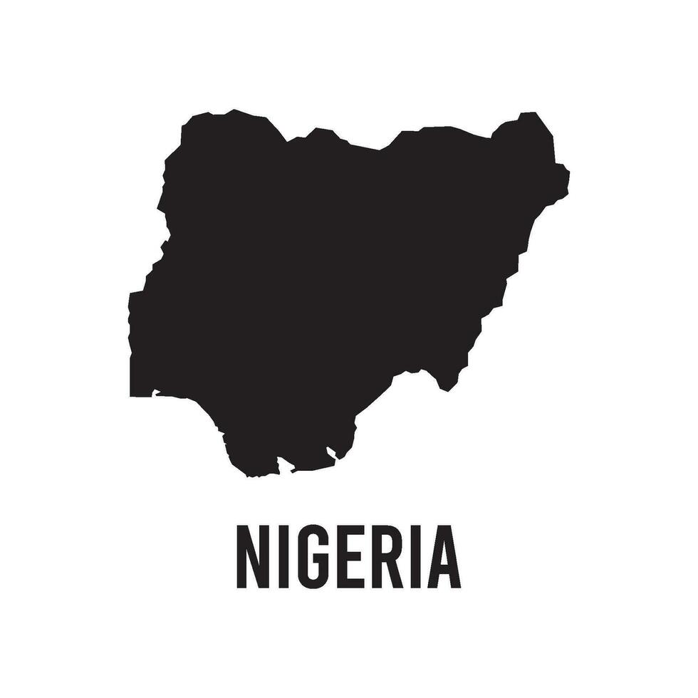 Nigeria Karte Symbol Vektor