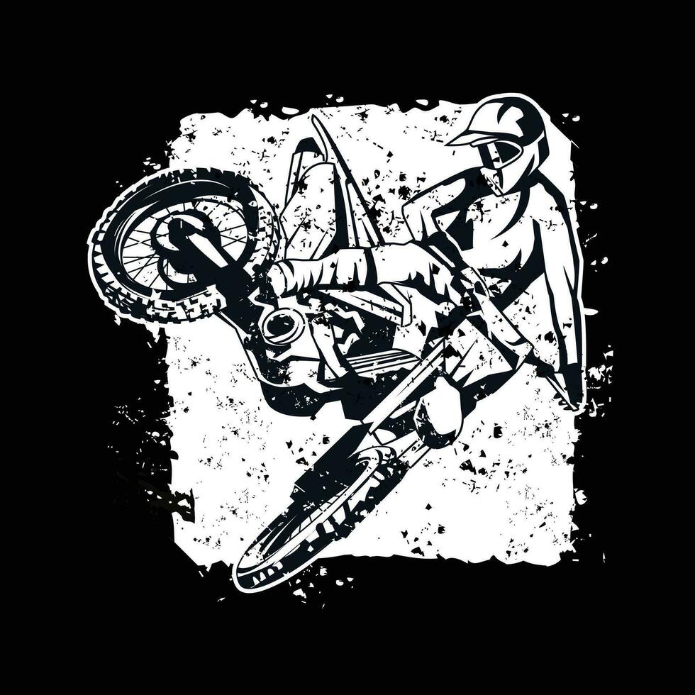 motocross, ett illustration av sport vektor