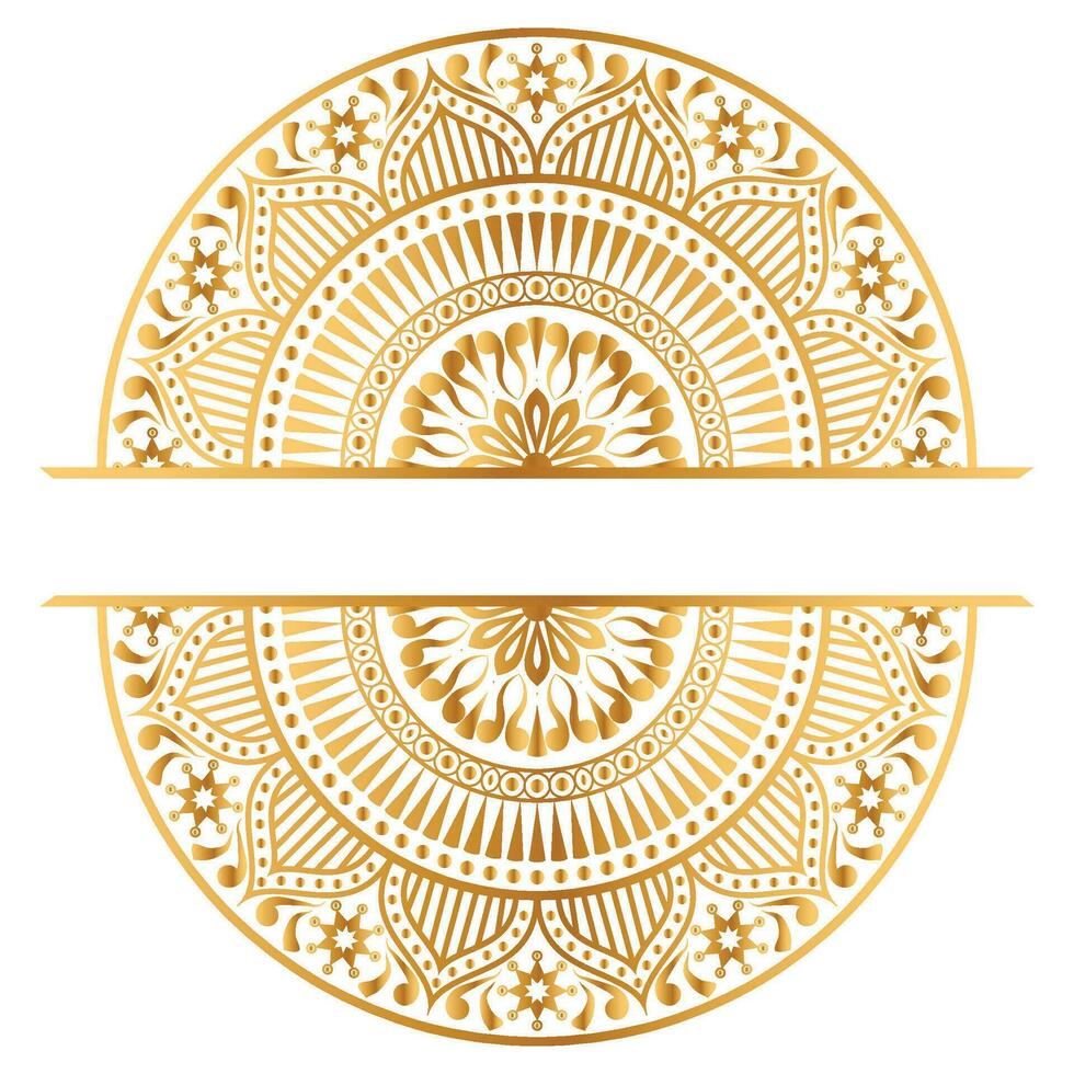 Jahrgang Luxus golden Mandala Arabeske islamisch Muster zum Ramadan Hochzeit Einladung vektor