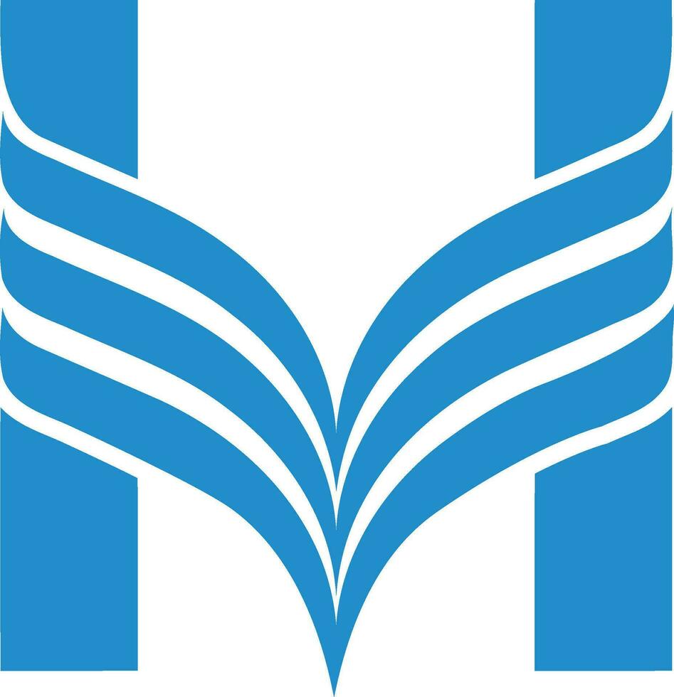 h-Buchstaben-Logo vektor