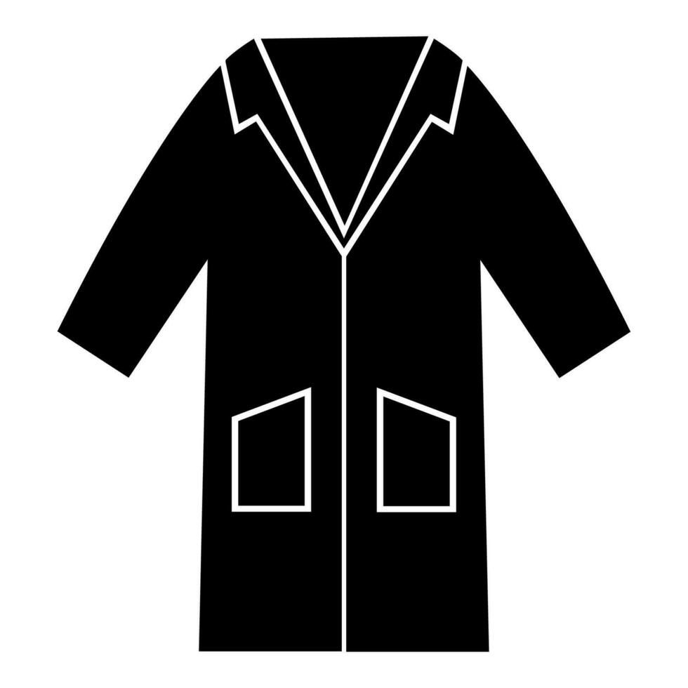 ppe-ikonen. kläder smock symbol tecken isolera på vit bakgrund, vektor illustration eps.10