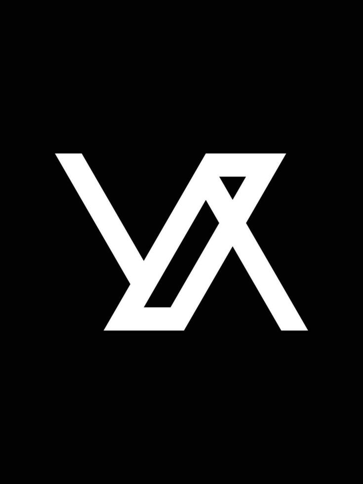 ya Monogramm Logo Vorlage vektor