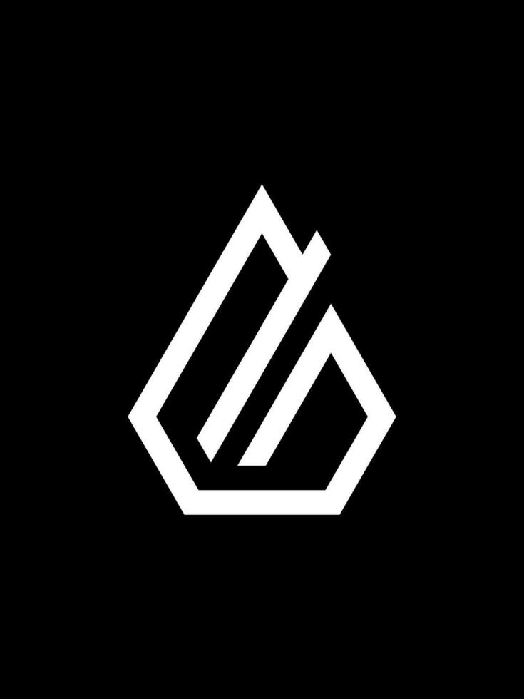 G Kombination Diamant Monogramm Logo Vorlage vektor
