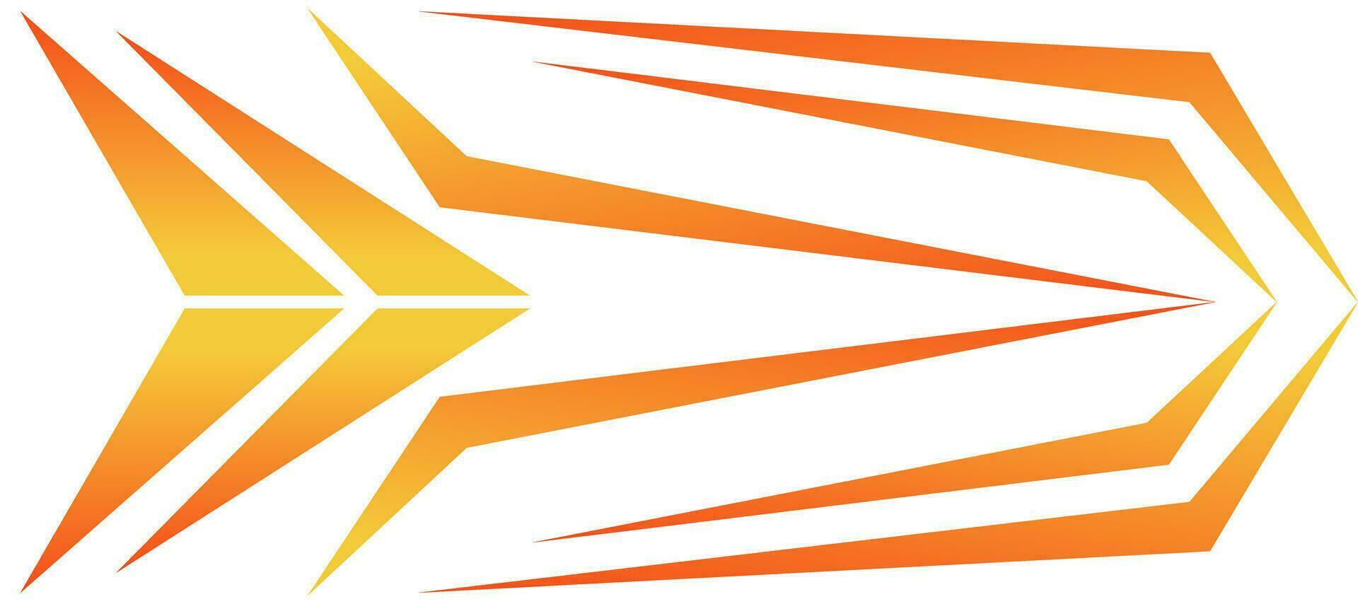 abstrakt orange lutning dekal sporter jersey bakgrund vektor