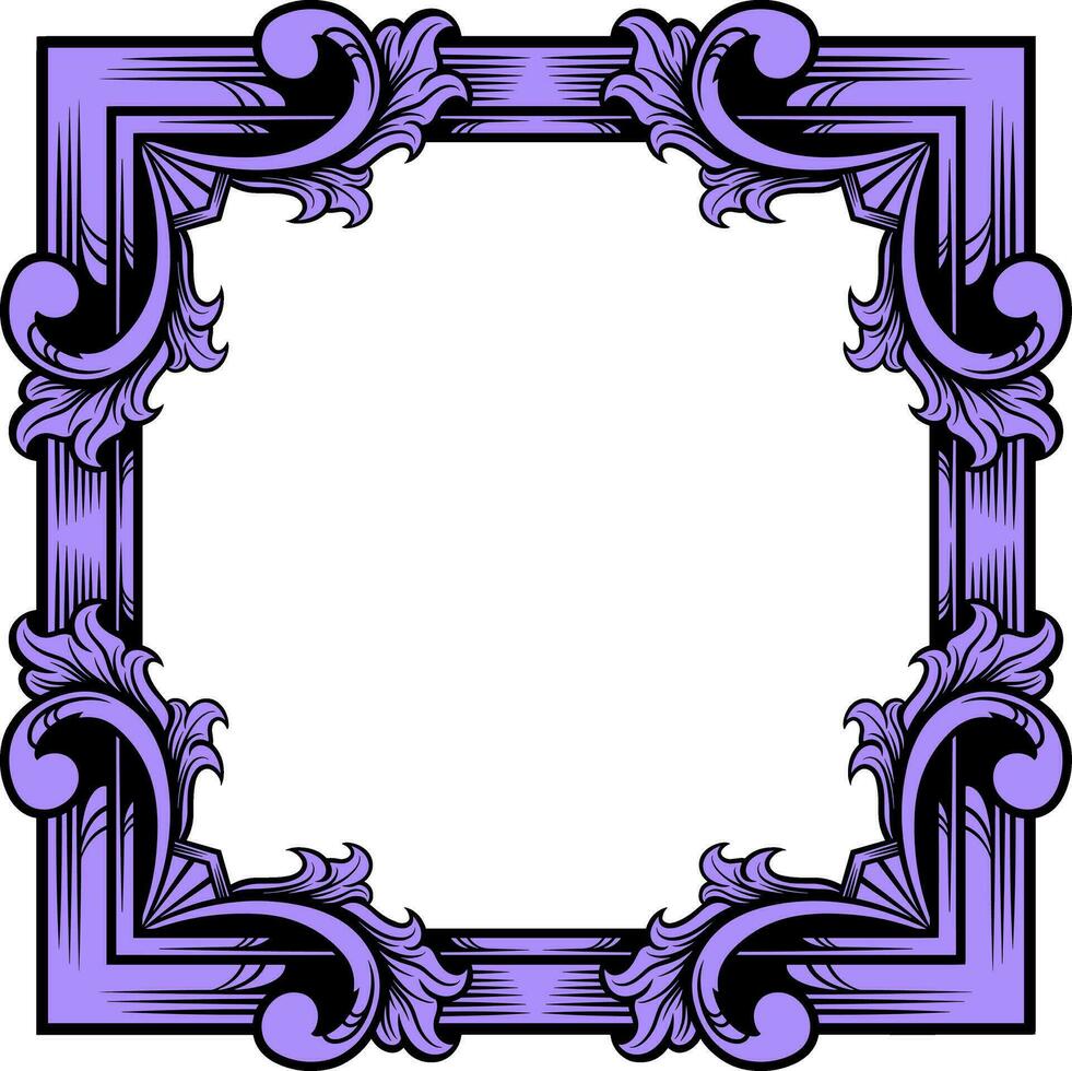 Vektor Platz Rahmen mit Ornament Illustration