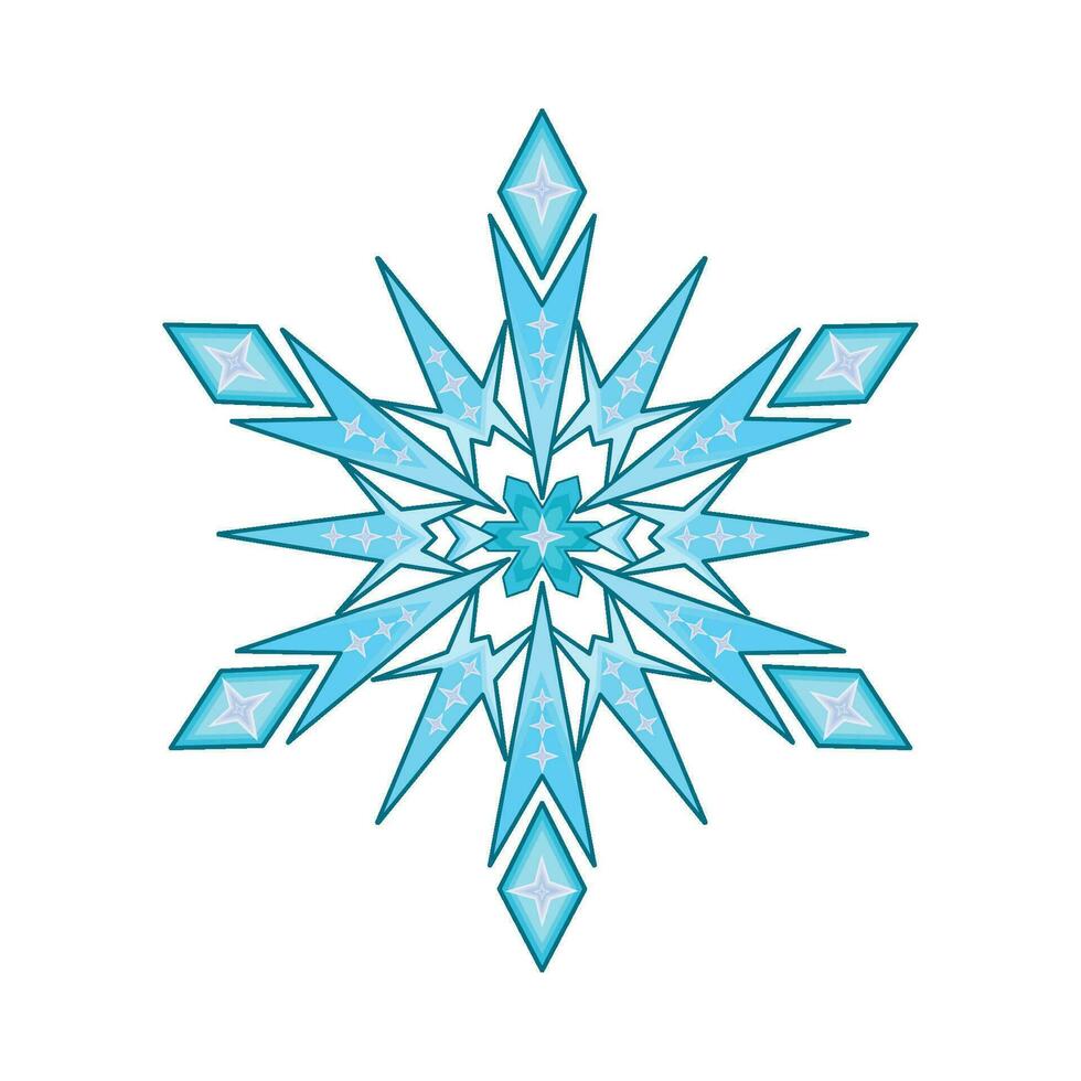 Illustration von Schneeflocke vektor