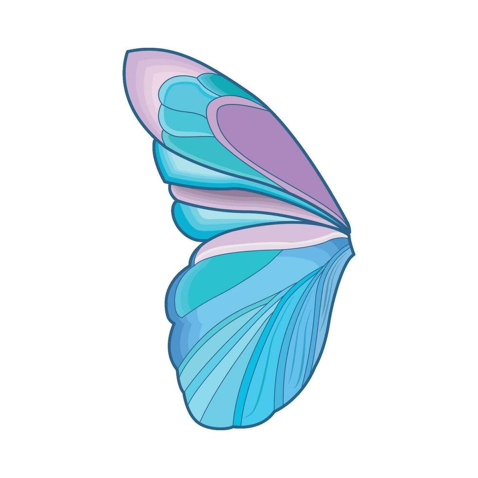 Illustration von Schmetterling Flügel vektor