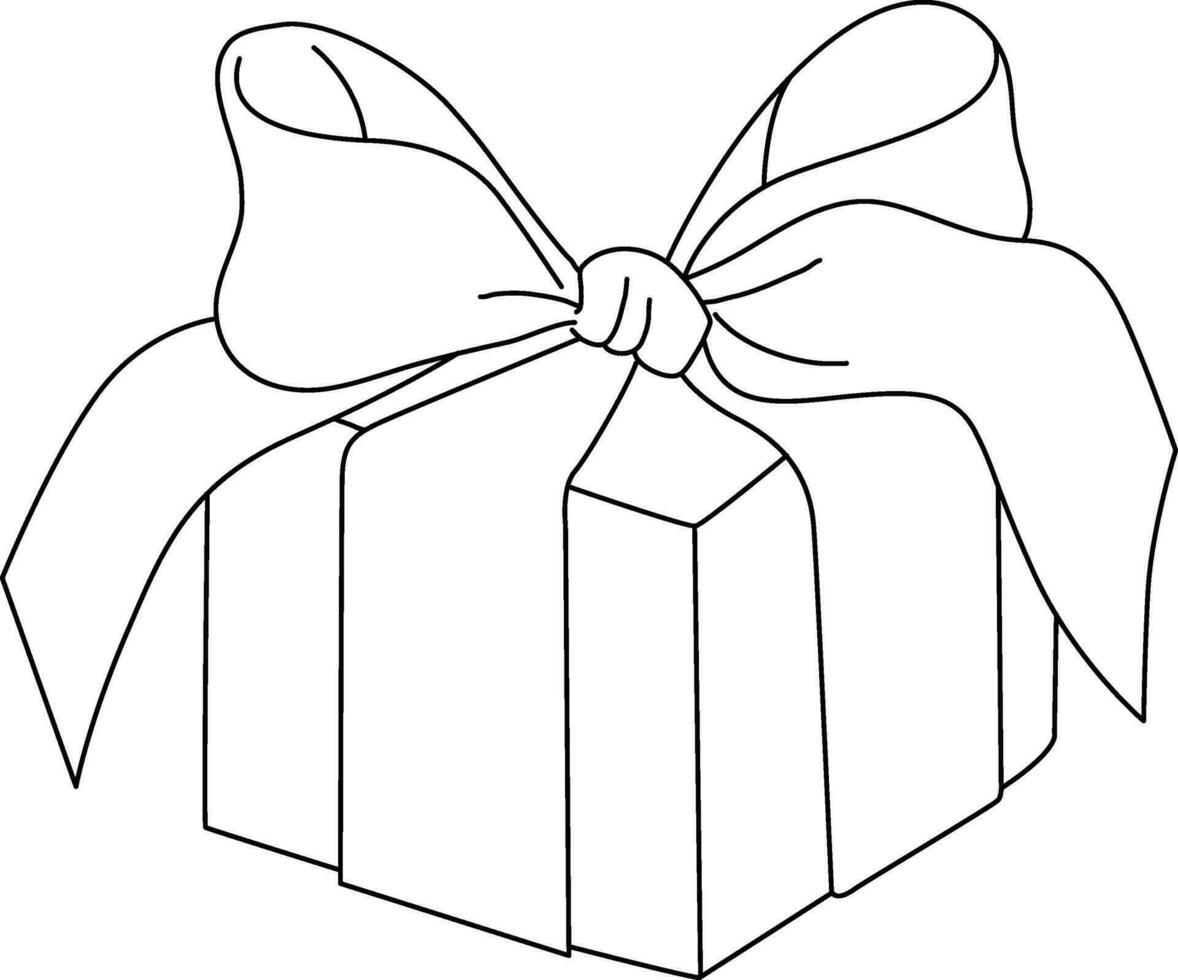 gåvor och gåva lådor Begagnade på jul och födelsedagar, Utsmyckad med band skön strängar, hand dragen med klotter linje mönster. dekorera kort och försköna Viktig dagar festlig fester vektor