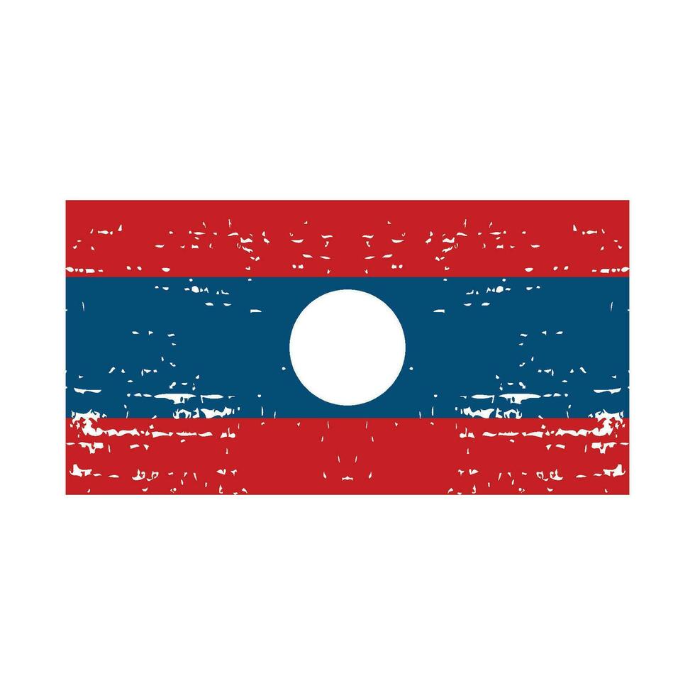 Laos Flagge Symbol Vektor Vorlage