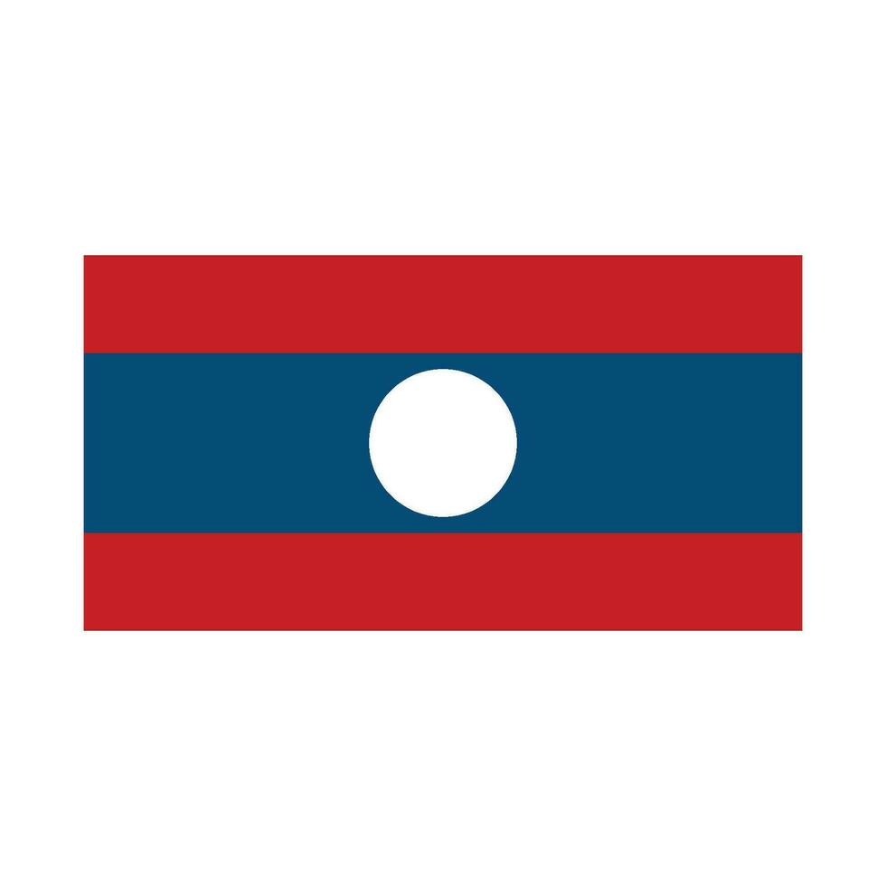 Laos Flagge Symbol Vektor Vorlage