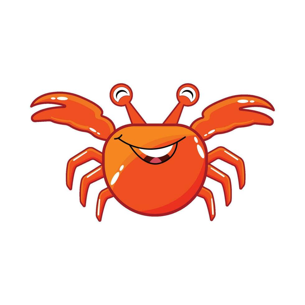 Krabbe Charakter Illustration vektor
