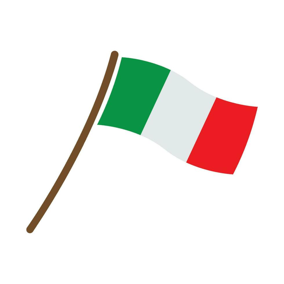 Italien Flagge Symbol Vektor