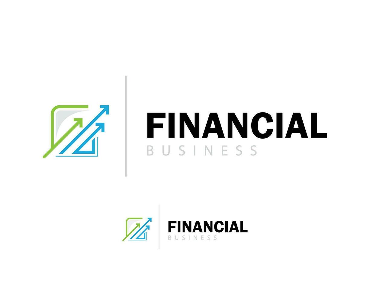 finansiell logotyp kreativ marknadsföra pil tecken symbol företag vektor