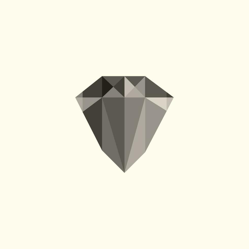 diamant premie elegant geometri logotyp vektor