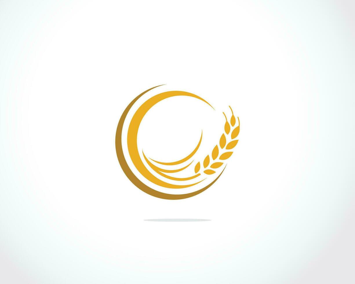 Landwirtschaft Weizen Vektor Icon Design