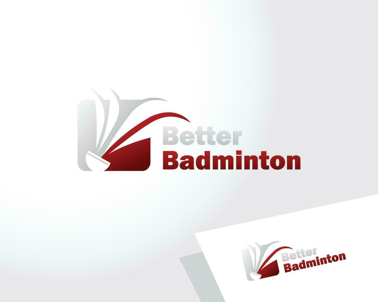 Badminton Logo kreativ Emblem Zeichen Symbol Sport sportlich vektor