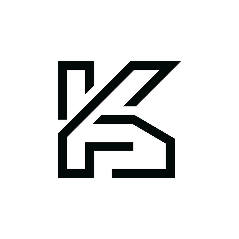 k Logo, k Monogramm, Initiale k Logo, Brief k Logo, kreativ Symbol, modern, Vektor