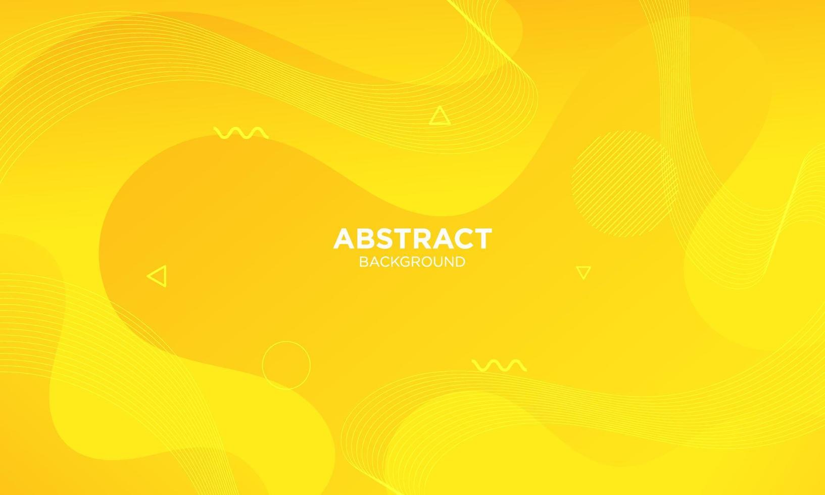 abstrakter gelber flüssiger Wellenhintergrund vektor