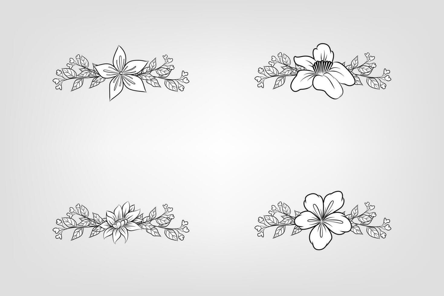floral blumen laub arrangement kranz vektor