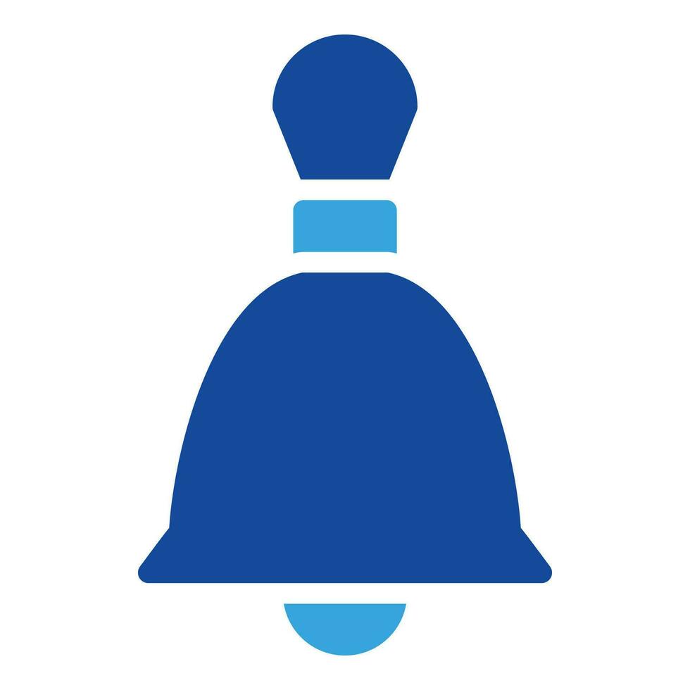 Glocken Symbol oder Logo Illustration Glyphe Stil vektor