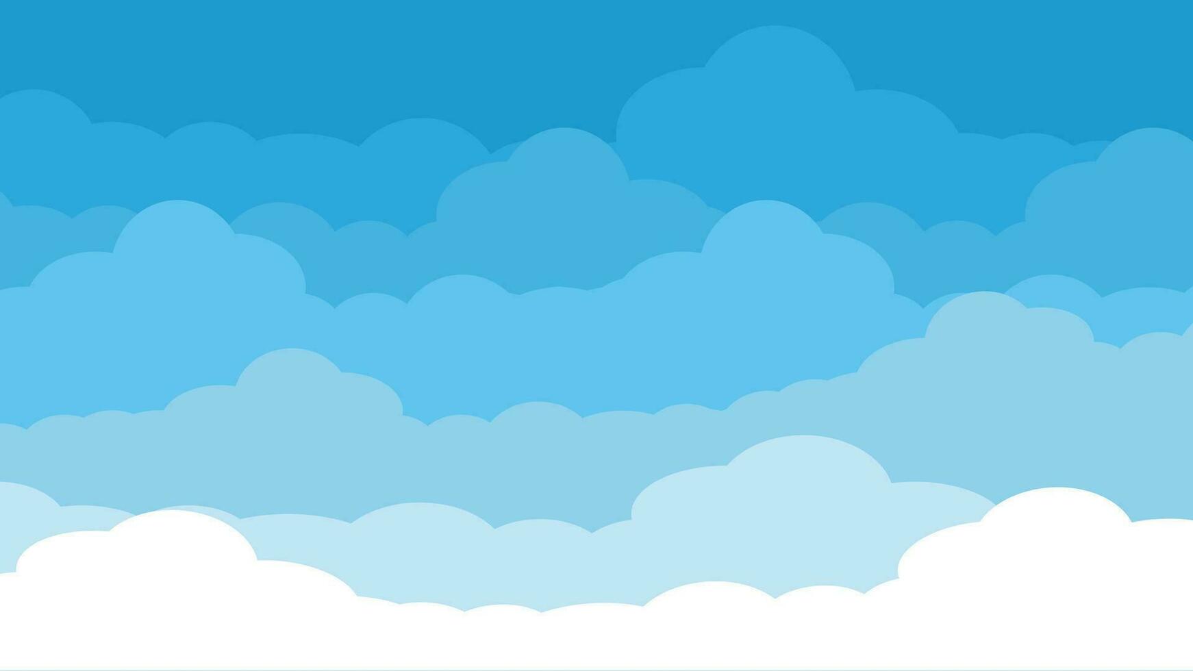 Himmel und Wolken Hintergrund. Netz Banner. Vektor