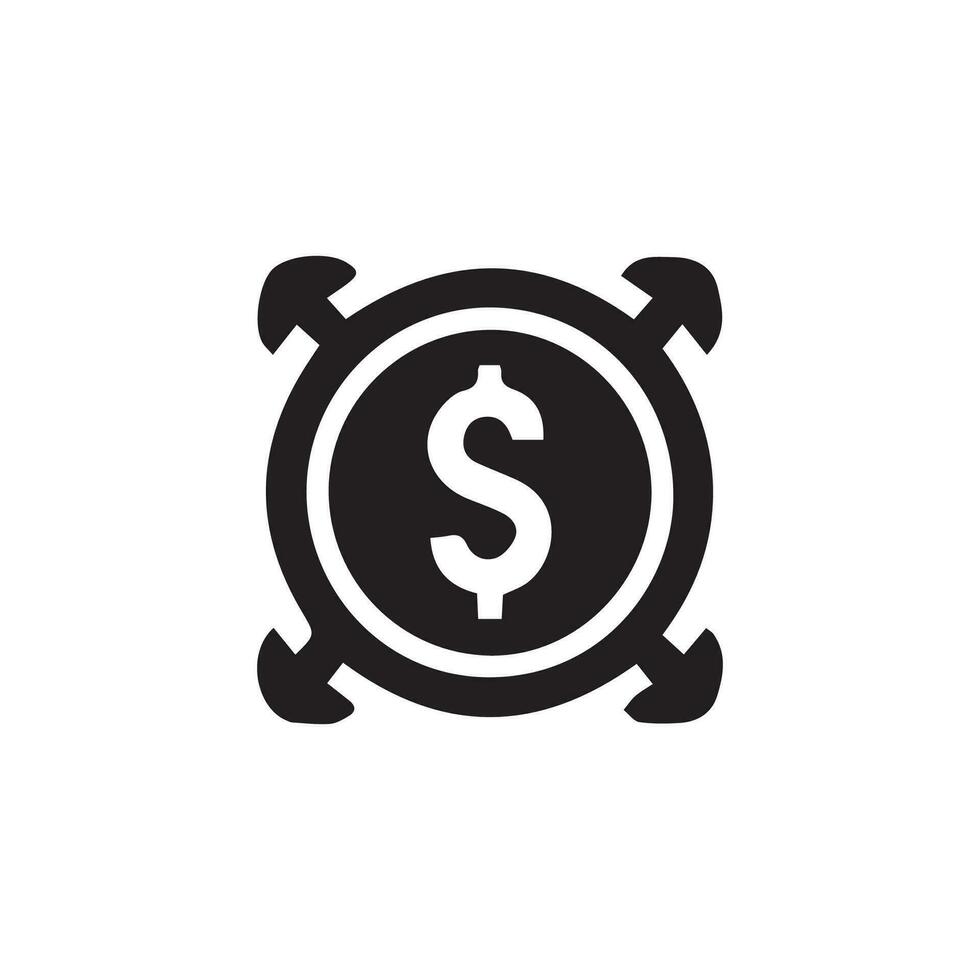 Vektor Geld Symbol, finanziell Vektor Symbol.