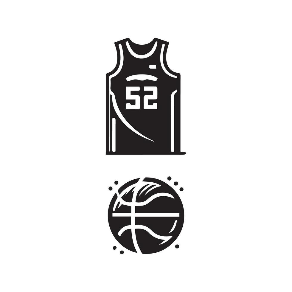 Basketball Symbol perfekt zum Logos, Statistiken und Infografiken. vektor