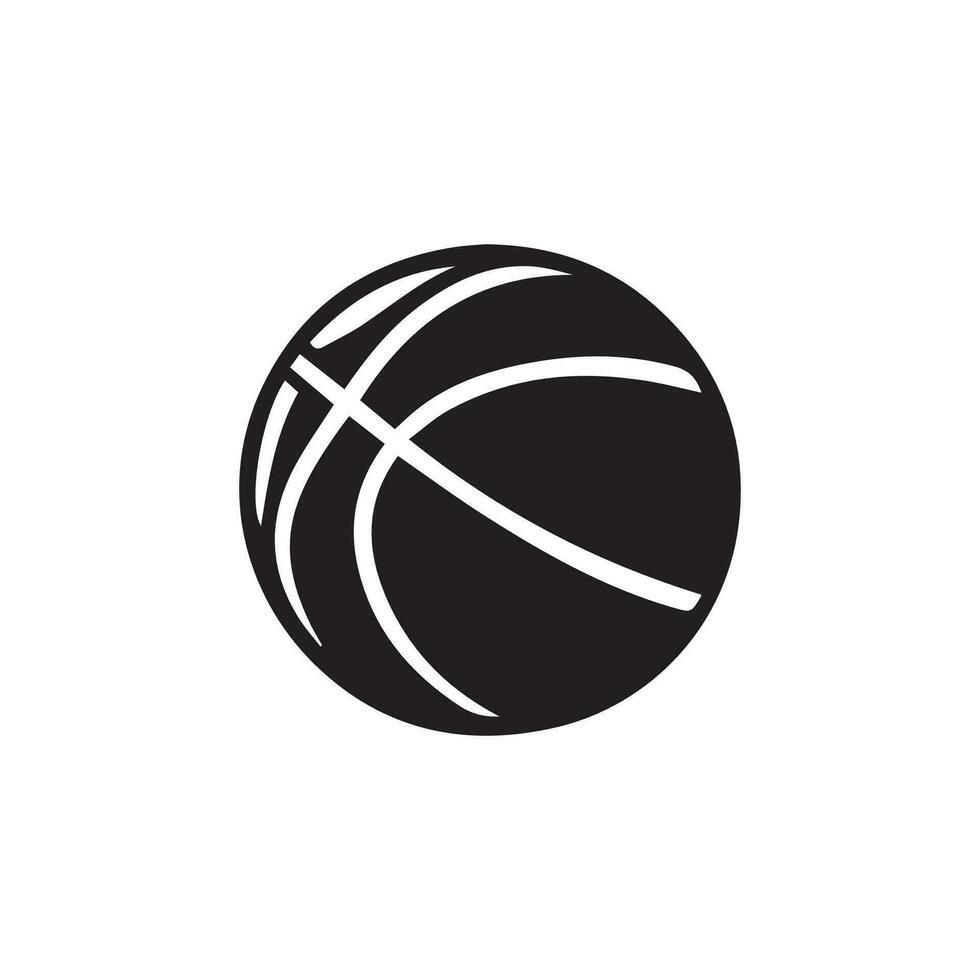 Basketball Symbol perfekt zum Logos, Statistiken und Infografiken. vektor