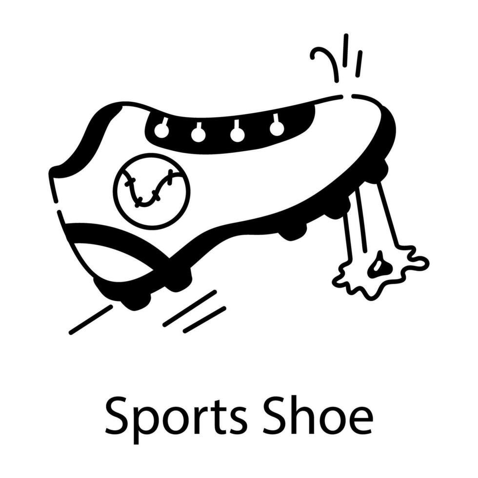 trendig sporter sko vektor