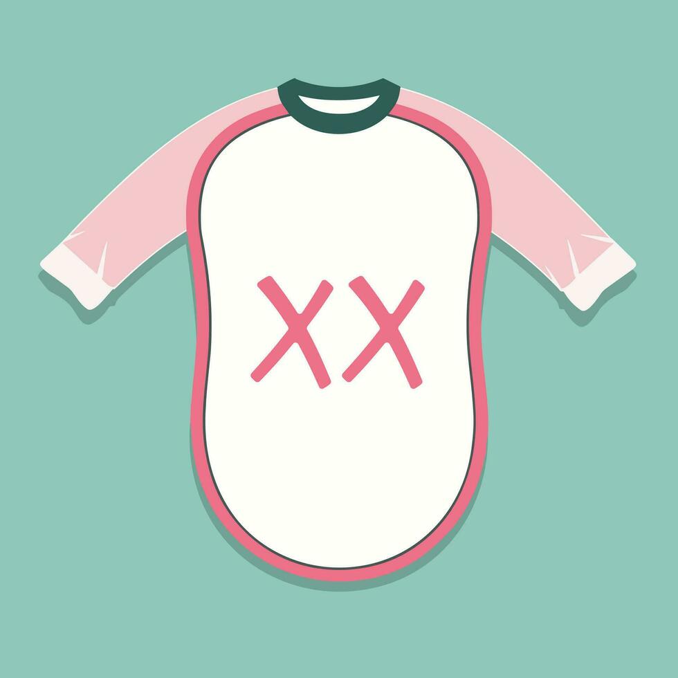 ai generiert Kleidung zum Neugeborene Baby gefüllt bunt Initiale Logo Idee. gemütlich und bequem Pyjama speichern. Briefe Innerhalb Bodysuit Form. Grafik Design vektor
