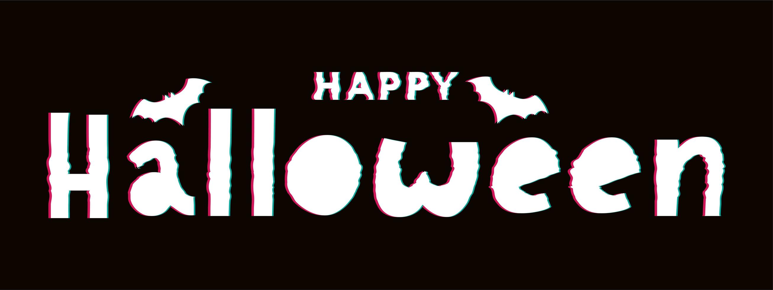 Happy Halloween Text Banner Schriftzug Urlaub Sonderangebot Shop jetzt vektor